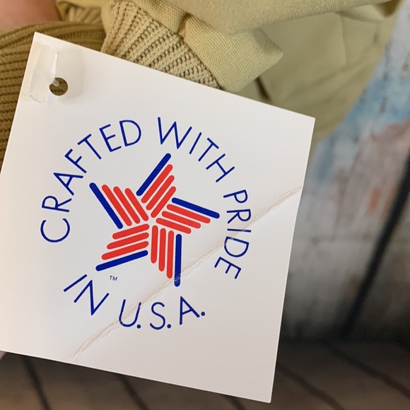 NOS Vintage White Castle Tan with Plaid Lining Embroidered Jacket Size XL - Picture 4 of 8